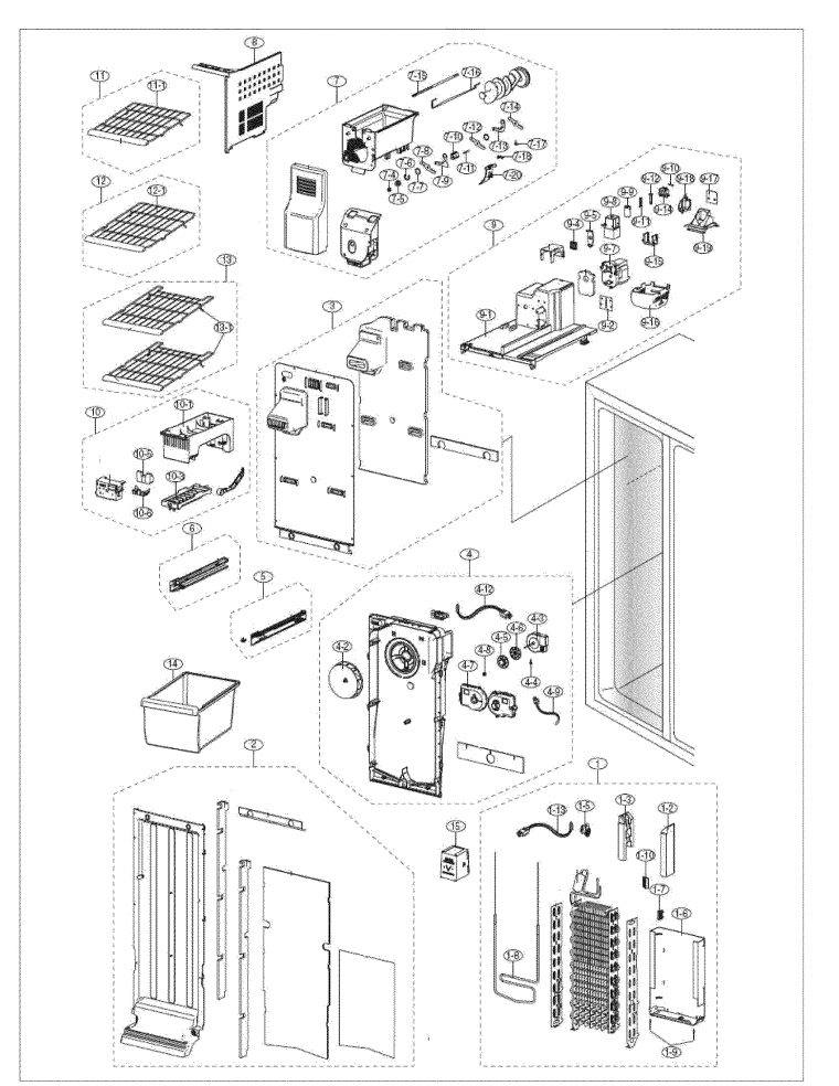 Samsung Model Rs261Mdbpxaa Side-By-Side Refrigerator pour Samsung Fridge Freezer Manual