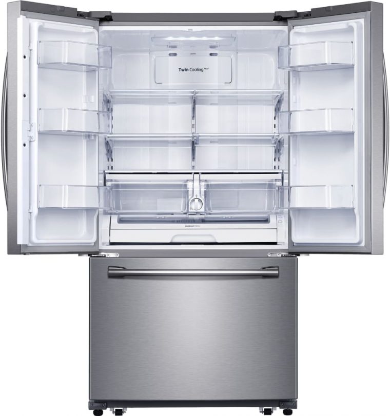 Samsung Rf262Beaesr 3-Door French Door Smart Refrigerator serapportantà Samsung 2 Door Fridge