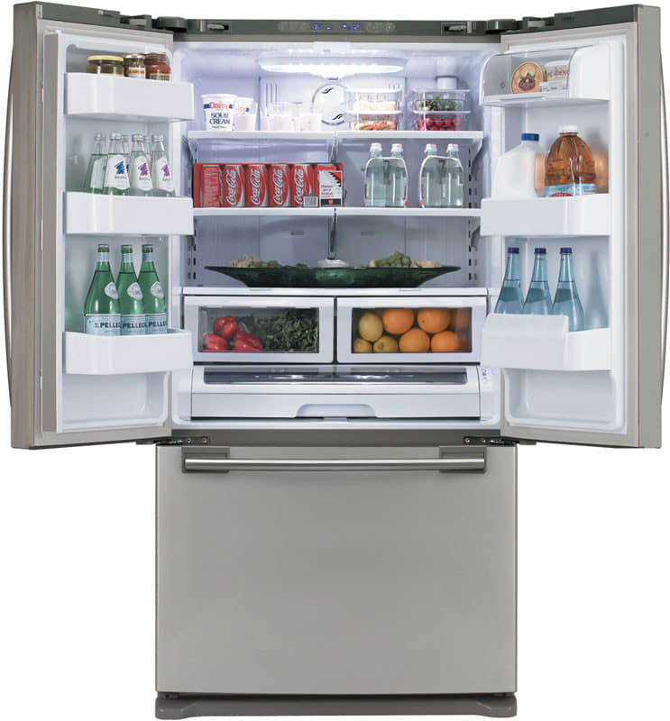 Samsung Rf263Aepn 25.8 Cu. Ft. French-Door Refrigerator dedans Samsung Freezer 