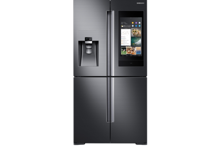 Samsung Shows Off 2018 Family Hub Fridge With Bixby And concernant Samsung Family Hub