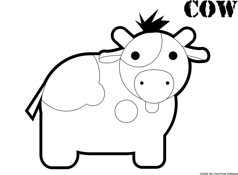 Sélection De Coloriage Vache À Imprimer Sur Laguerche avec Image De Coloriage A Imprimer