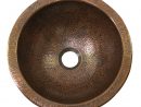 Shop Barclay Hammered Antique Copper Undermount Round concernant Hammered Copper Undermount Kitchen Sink