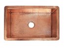 Shop Cocina Hammered Polished Copper 30-Inch Undermount concernant Hammered Undermount Kitchen Sink
