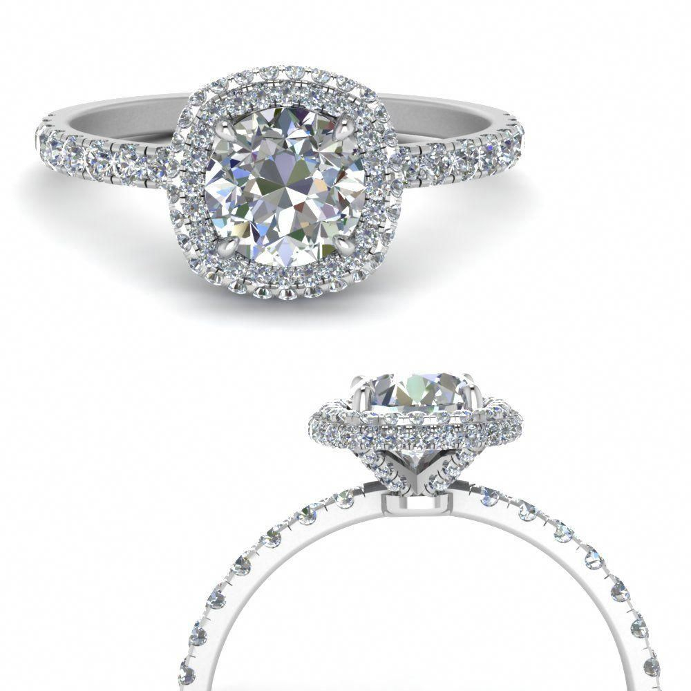 Shop Square Petite Under Halo Diamond Engagement Ring In intérieur Jewellery Under 3000000 Shopping 