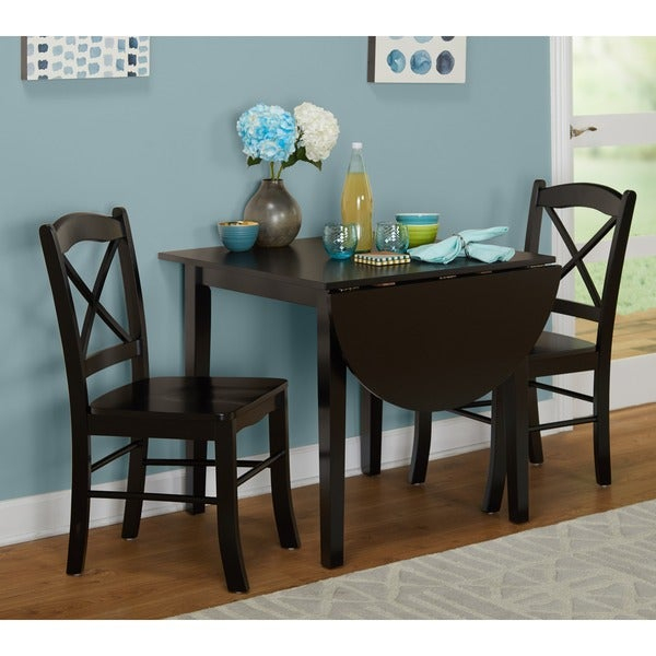 Simple Living Black 3-Piece Country Cottage Dining Set pour Countrycottage Dining Room Furniture Reviews 