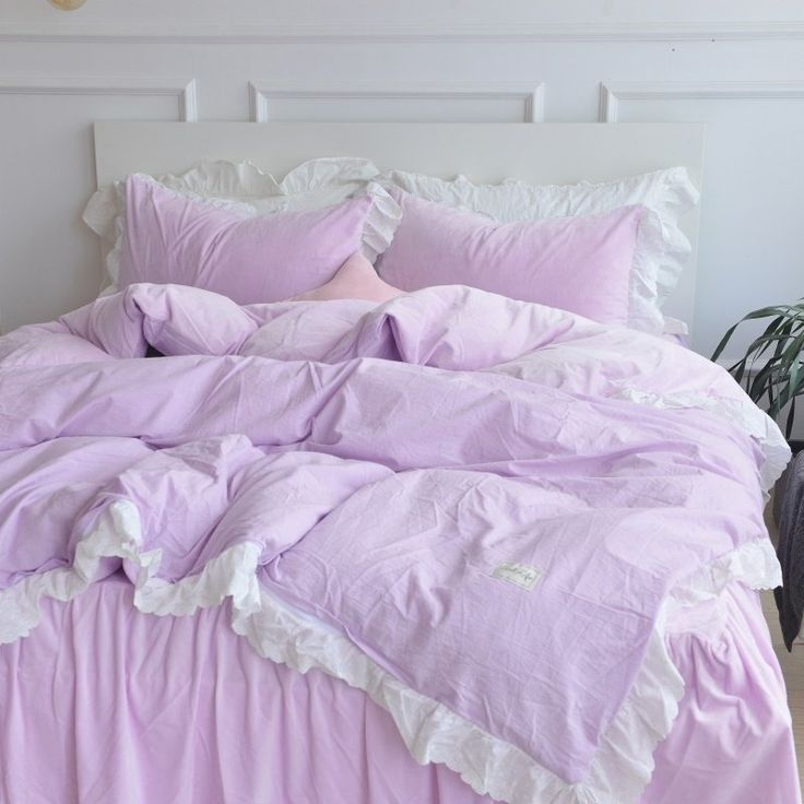 Simply Shabby Chic Lavender Purple And White Ruched avec Simply Shabby Chic Bedding 