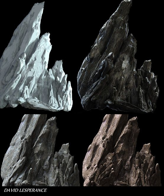Speed Concepting  Zbrush, Rock Textures, Zbrush Environment serapportantà Zbrush Rock Texture 