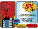 Spiderman Birthday Party Invitation By Studioringo On Etsy dedans Invitation Spiderman Birthday Party