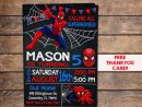 Spiderman Invitation Spiderman Spiderman Party Spiderman avec Invitation Spiderman Birthday Party