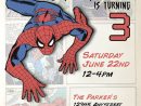 Spiderman Theme - Birthday Invitation- Diy Printable destiné Invitation Spiderman Birthday Party
