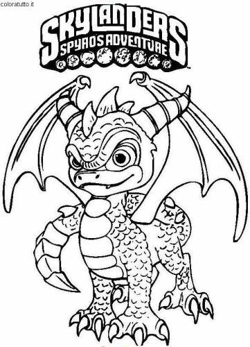 Spyro Da Colorare - Disegni Da Colorare Stampabili Gratuiti concernant Coloriage Spyro 