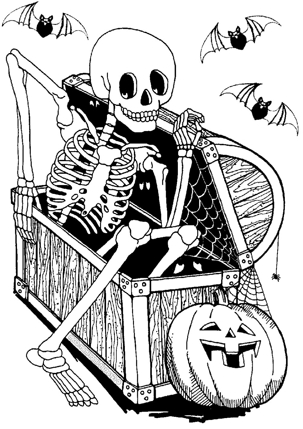 Squelette A Imprimer - Greatestcoloringbook à Puzzle Halloween Imprimer 