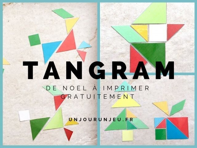 Tangram De Noël Avec 14 Modèles À Imprimer Gratuitement destiné Jeu Tangram À Imprimer 