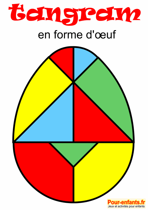 Tangram Oeuf À Imprimer Archives - Charades, Jeux, Blagues dedans Jeu Tangram À Imprimer 