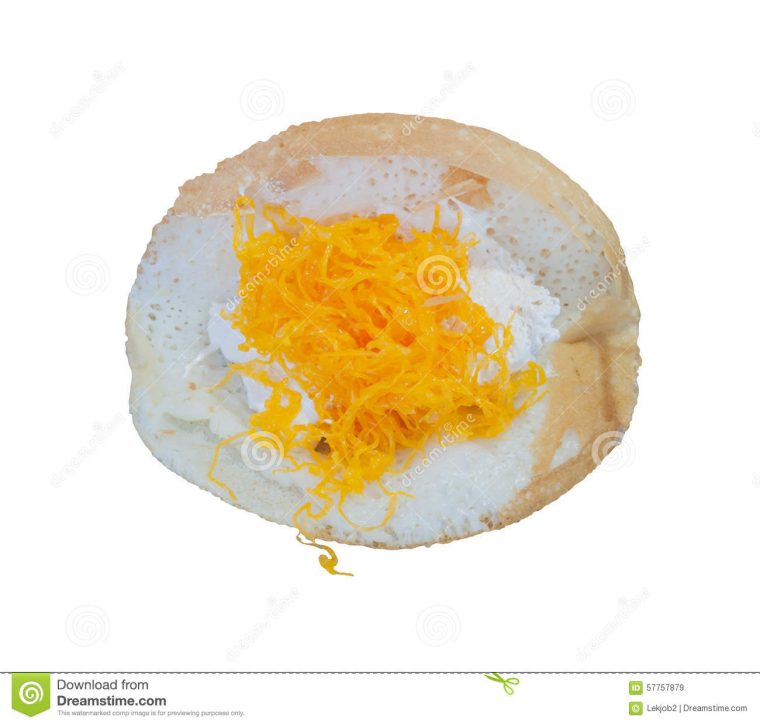 Thai Pancake Or Khanom Buang(With Clipping Path) Stock tout Clipping Path Thailand