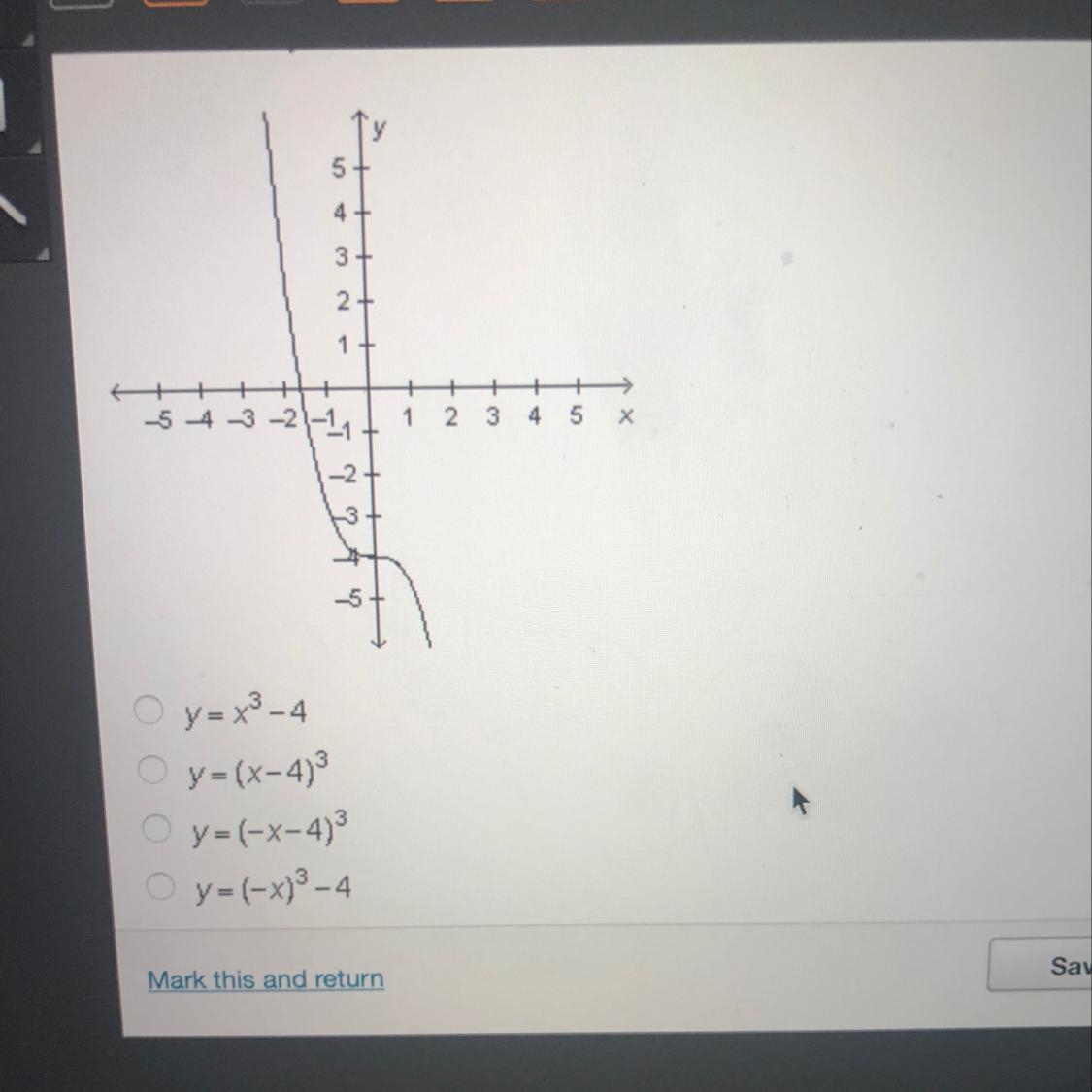 The Graph Of Y=X^3 Is Transformed As Shown In The Graph dedans Y-Axis. A) Suppose The Point X-0, Y-0 (This Can Be Written (0,0)) Is On The 