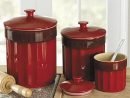 Top 22 Best Stoneware Canisters concernant Red Kitchen Canisters