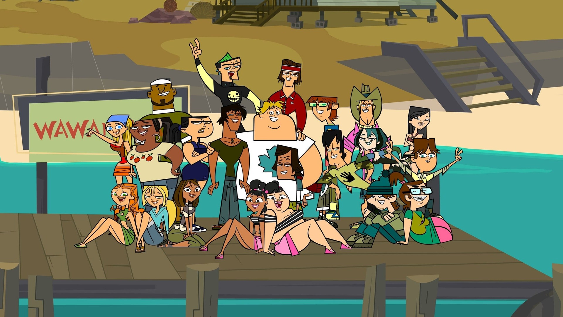 Total Drama Island Episodes (Tv Series 2007 - 2014) intérieur Total Drama Characters 