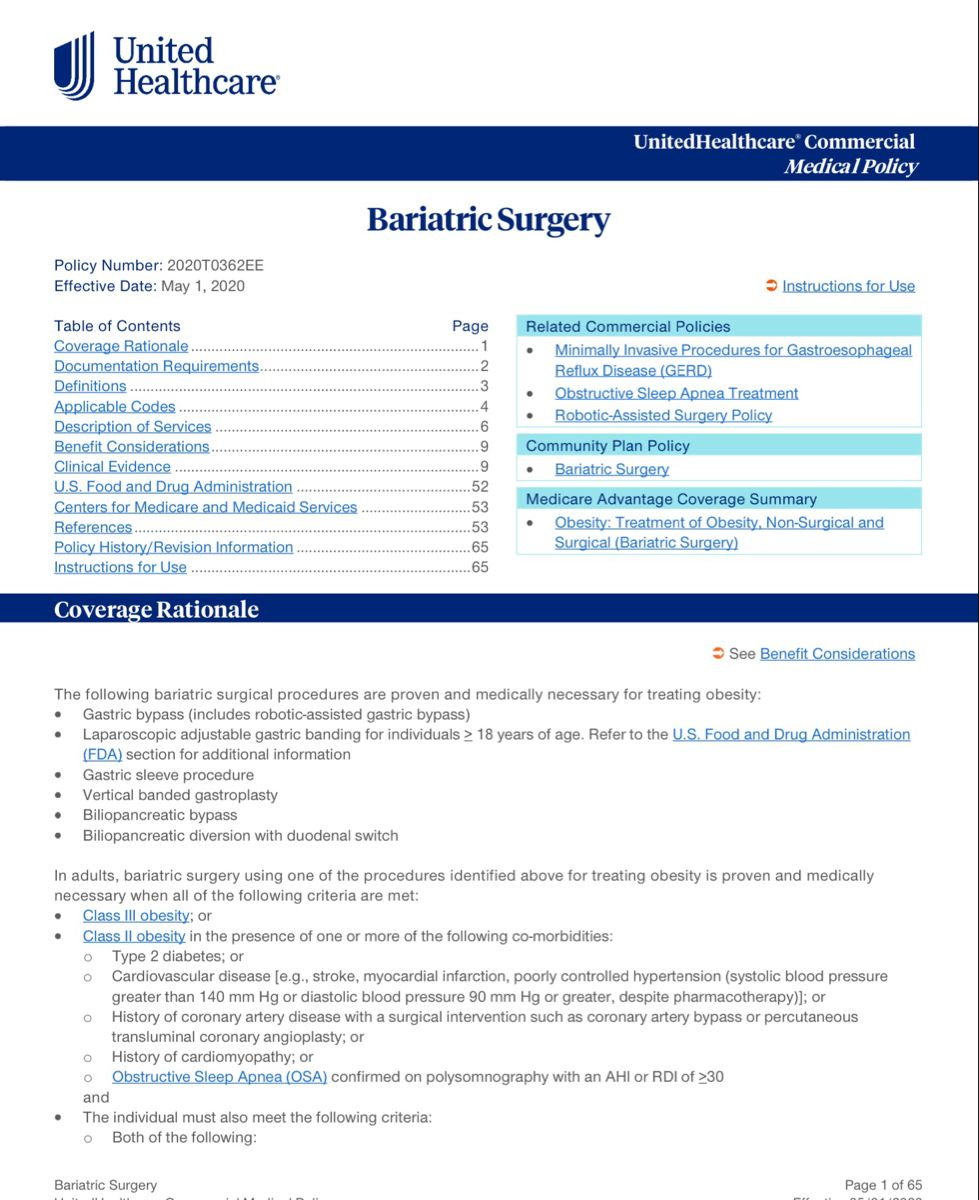 Uhc Plans In 2020  Sleep Apnea Treatment, Bariatric pour Uhcprovider 