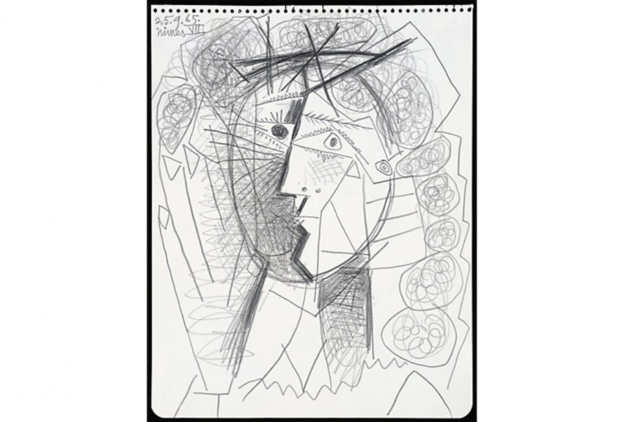 Un Dessin De Picasso Volé À San Francisco  La Presse concernant Dessin De Tete De Femme 