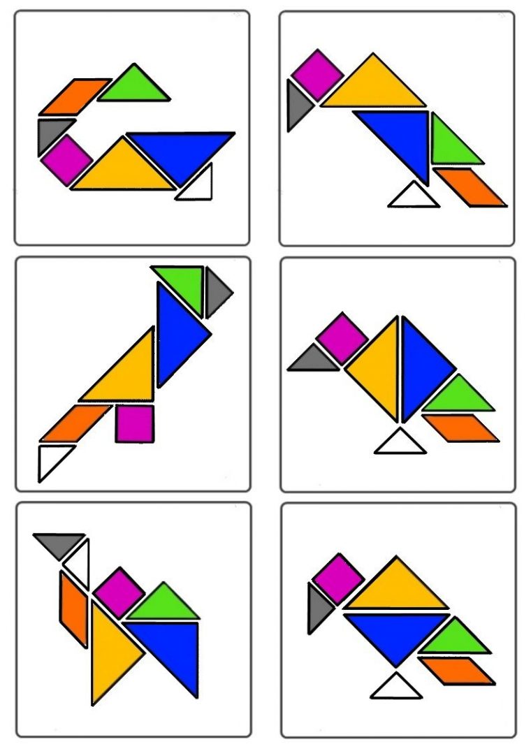 Un Peu Comme A Ecole Tangram tout Tangram Maternelle Imprimer