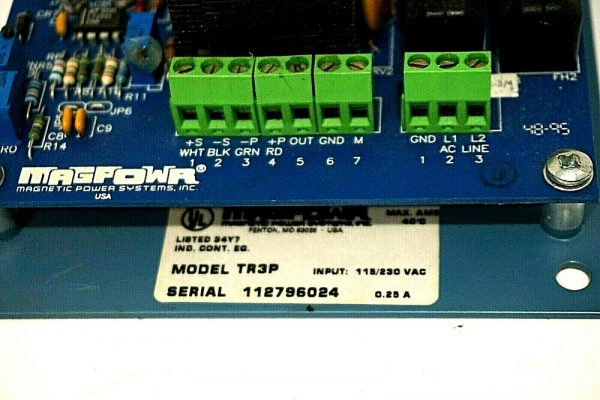 Used Magpowr Tr-3P Power Supply Tr3P - Sb Industrial tout Magpowr 