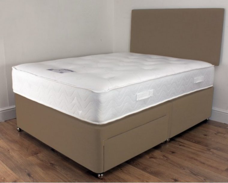 Vancouver 1000 Pocket Sprung Memory Foam Divan Bed avec Headboards Ramsgate