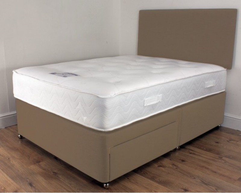 Vancouver 1000 Pocket Sprung Memory Foam Divan Bed avec Headboards Ramsgate 