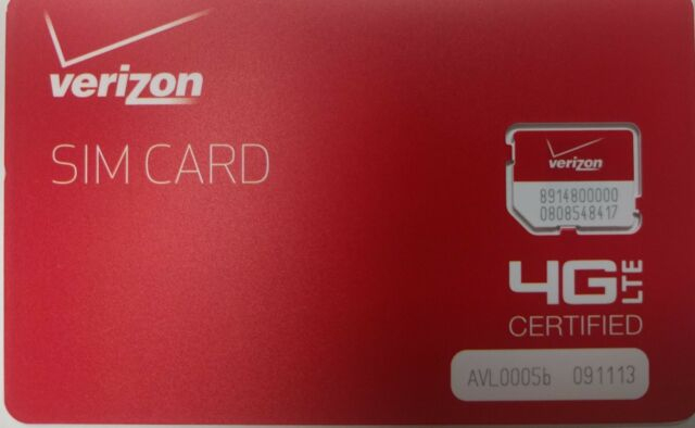 Verizon Micro Sim Card 4G Lte - Prepaid Or Postpaid intérieur Mobily 3 Sim Offer Postpaid 