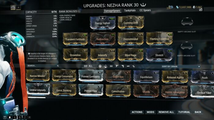 Warframe - Nezha Builds Guide  Warframe-School concernant Warframe Polarity 