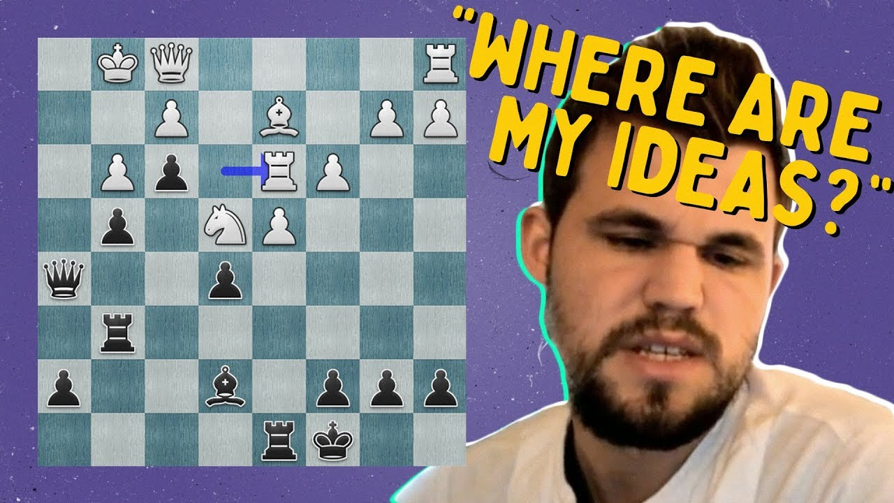 &amp;quot;Where Are My Ideas?!&amp;quot;  Magnus Carlsen Vs. Chess24 User destiné Chess24 