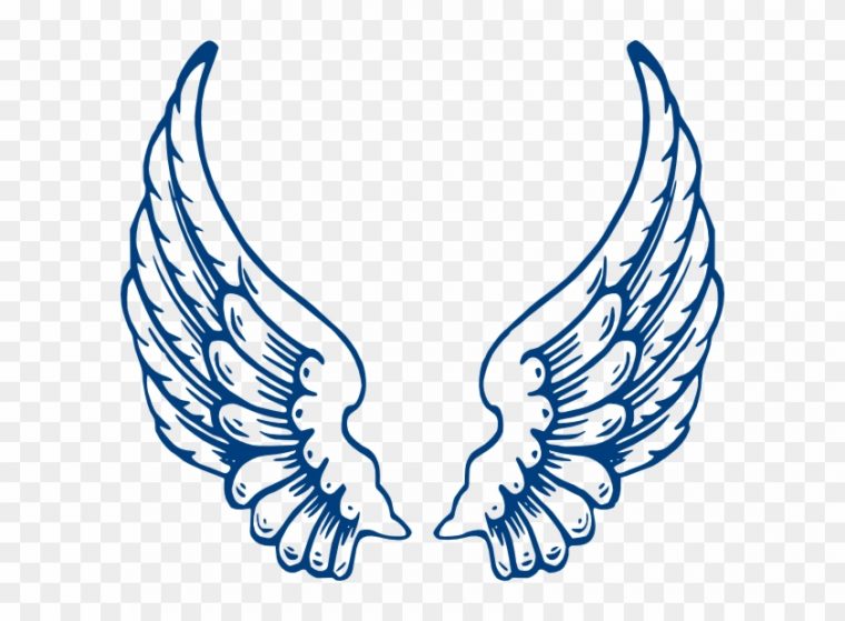 Wings1 Clip Art At Clker Com Vector Online Royalty – Blue concernant Wings Clipart