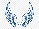Wings1 Clip Art At Clker Com Vector Online Royalty - Blue encequiconcerne Wing Clipart