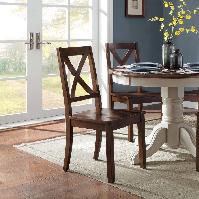 Wooden Farmhouse Dining Chairs Country Cottage Office Room concernant Countrycottage Dining Room Furniture Reviews