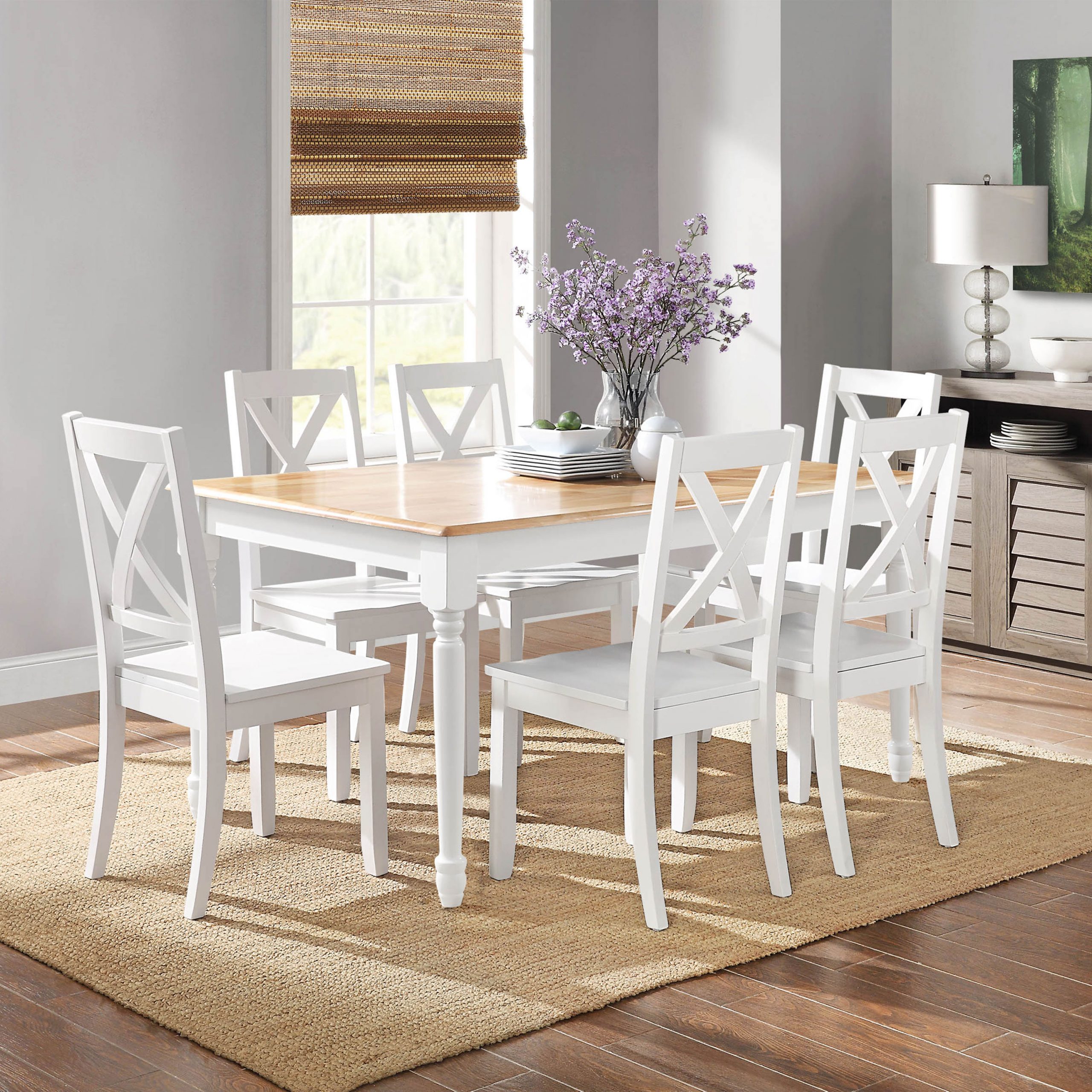 Wooden Farmhouse Dining Chairs Country Cottage Office Room pour Countrycottage Dining Room Furniture Reviews 