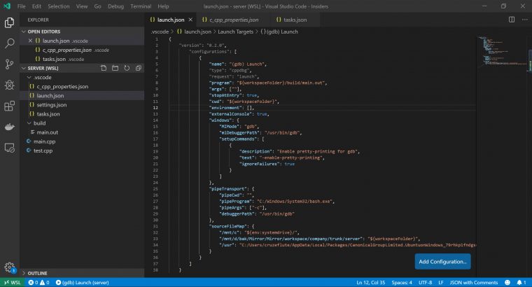 [Wsl] Unable To Start Debugging (Cc++) · Issue #4082 serapportantà Vscode Cpptools