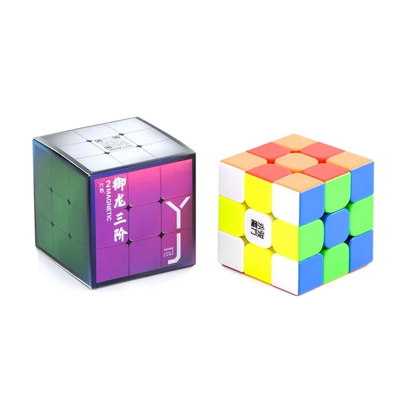 Yongjun Yulong V2 M 3X3X3 Magnetic Magic Cube  Logikai à Rubik 3X3 Magnetic 