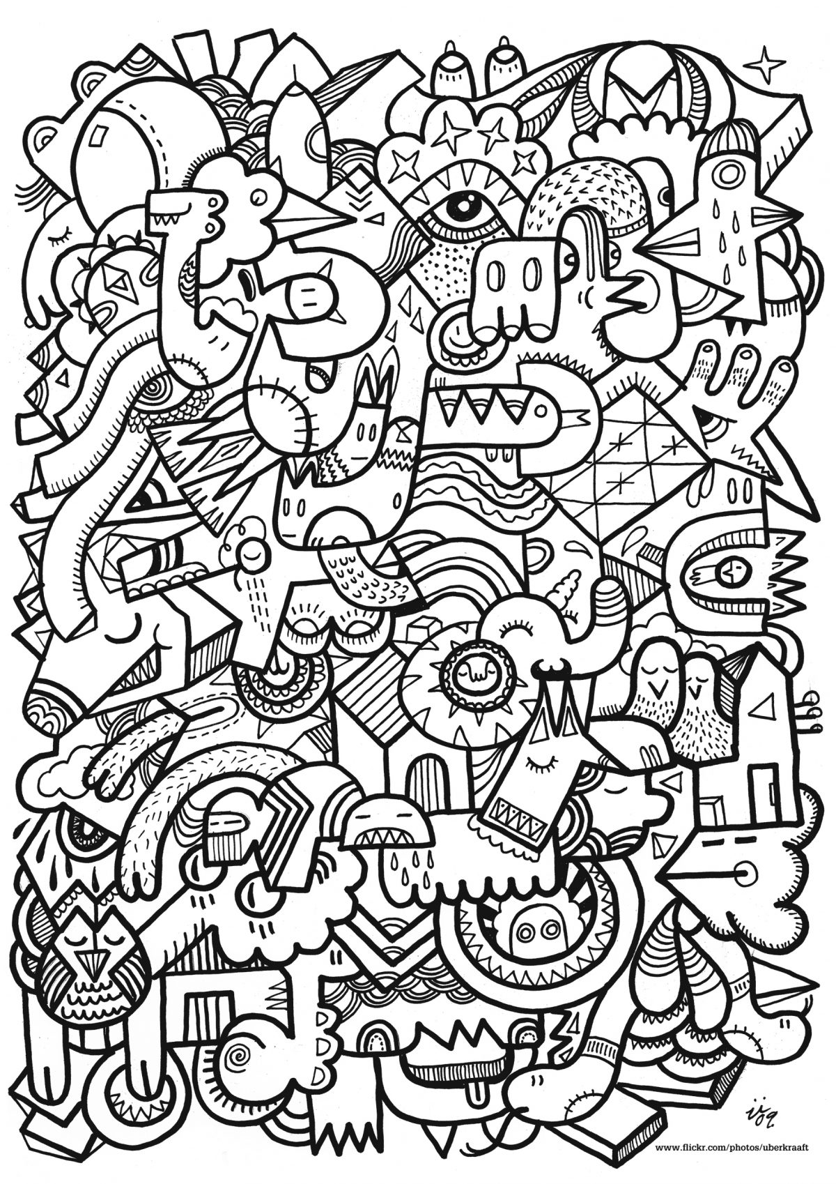 1 - Coloriage Adulte - Coloriages Pour Enfants intérieur Dessin A Point Difficile Adulte