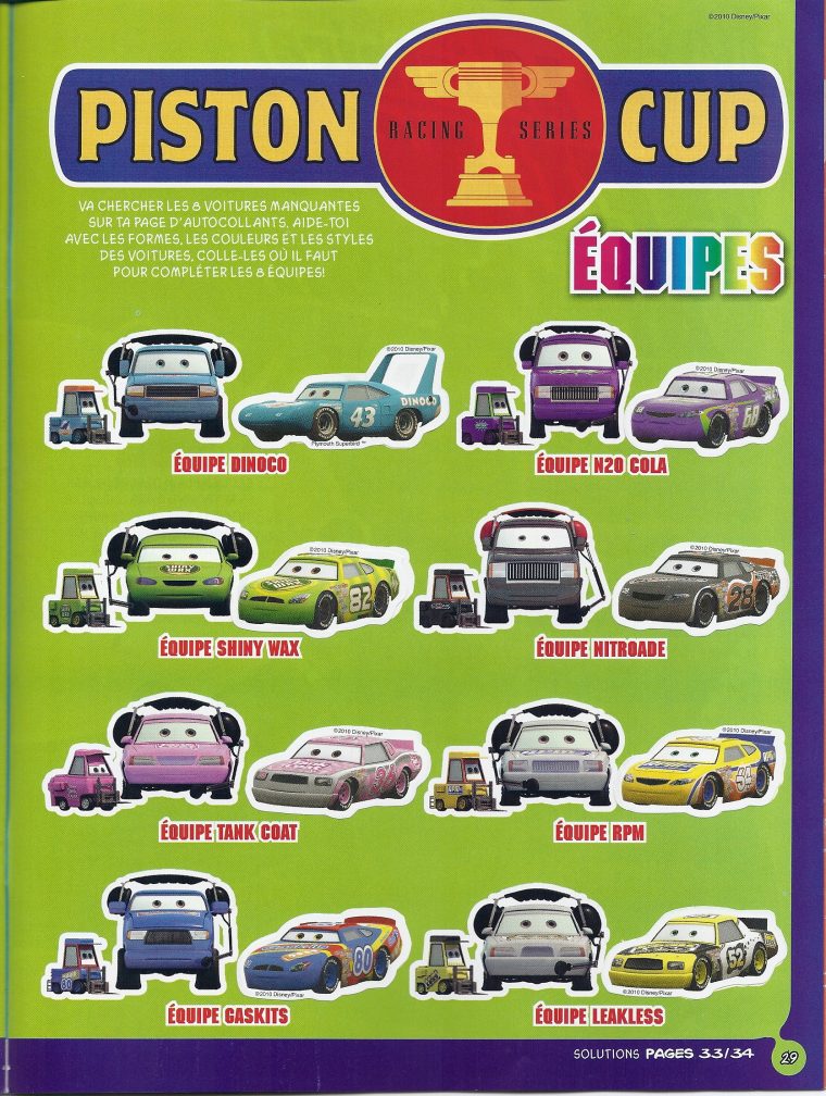 2010 Juin « Disneycarsmania dedans Reglement Jeu Cars Piston