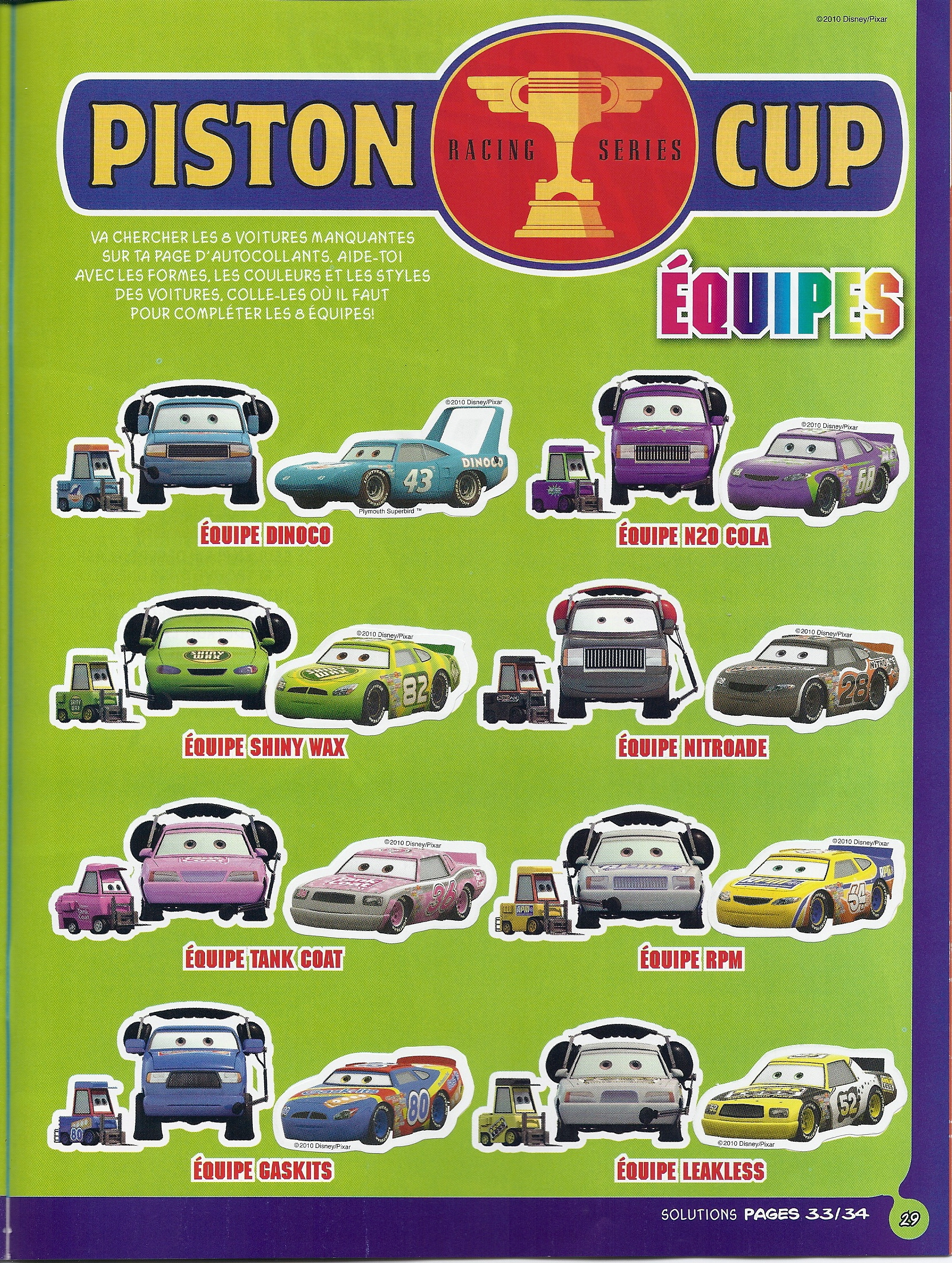 2010 Juin « Disneycarsmania dedans Reglement Jeu Cars Piston