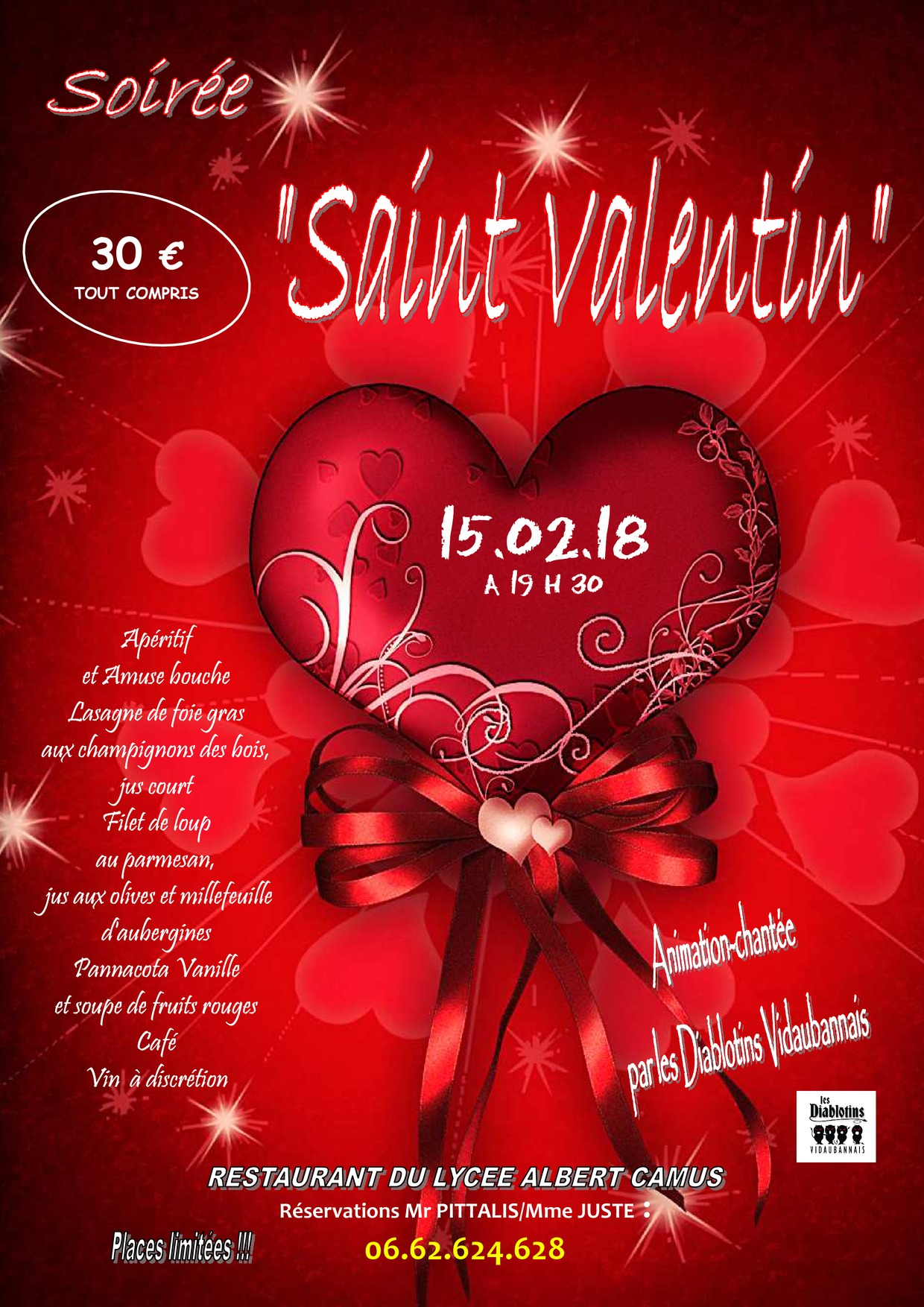20172018 Soirée St Valentin dedans Mot Croisã© De Saint Valentin A Imprimer