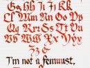 23 Calligraphie Alphabet Majuscule Et Minuscule Gothique destiné Ductus A Telecharger