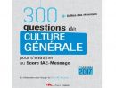 300 Questions De Culture Générale Pour S'Entraîner Au dedans Questions Reponses Culture Genereale  Pdf