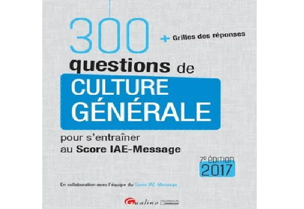 300 Questions De Culture Générale Pour S'Entraîner Au dedans Questions Reponses Culture Genereale  Pdf