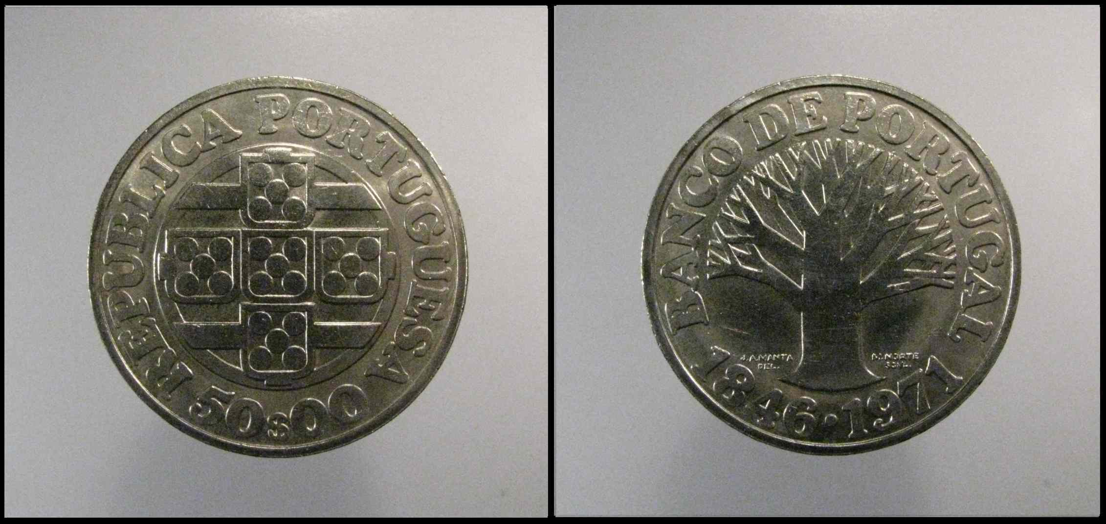 378N Km#601 Portugal - 50 Escudos 1971 Banco De Portugal concernant Symbole Escudo Porruguais
