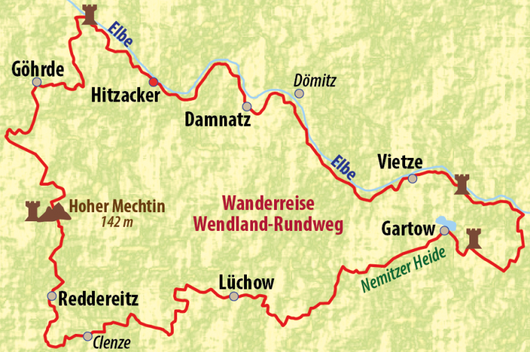 das wendland karte