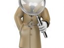 3D White People. Detective. Private Investigator Stock dedans Personnage Blanc 3D Loupe