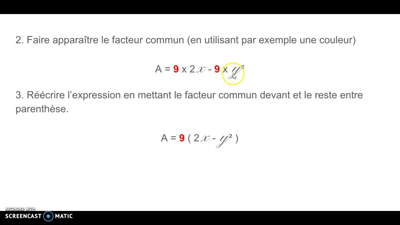 3Ème - Factoriser Une Expression À L&amp;#039;Aide D&amp;#039;Un Facteur à Facteurs D&amp;amp;#039;Ã©Chelle Maths 