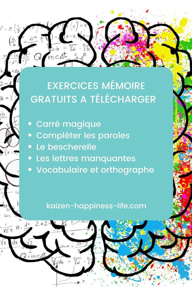 5 Exercices Mémoire  Exercice Mémoire, Activité Manuelle destiné Exercises De Memoire Alzheimer