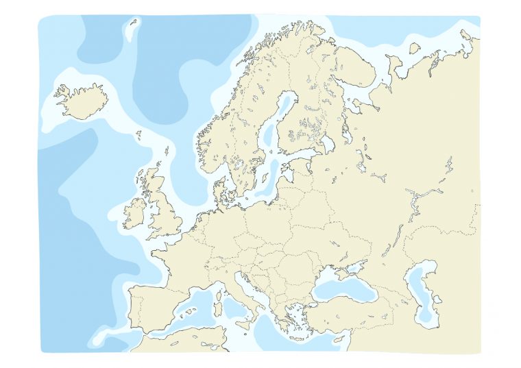 50 Modèles De Carte Vierge Du Monde, France & Europe – Canva destiné Carte Vierge Europe